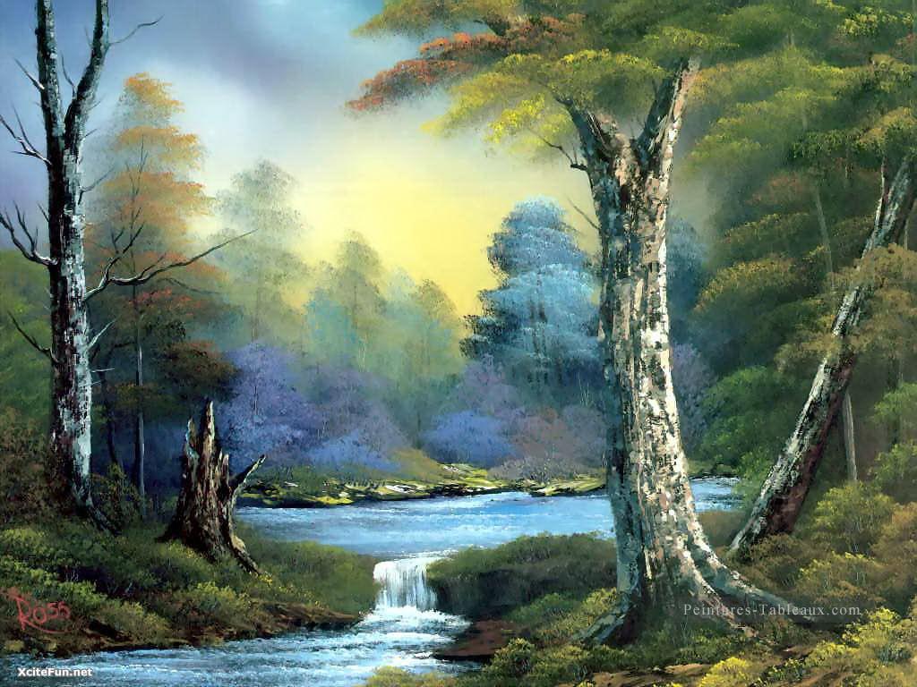 eau paysage ruisseaux Peintures à l'huile
